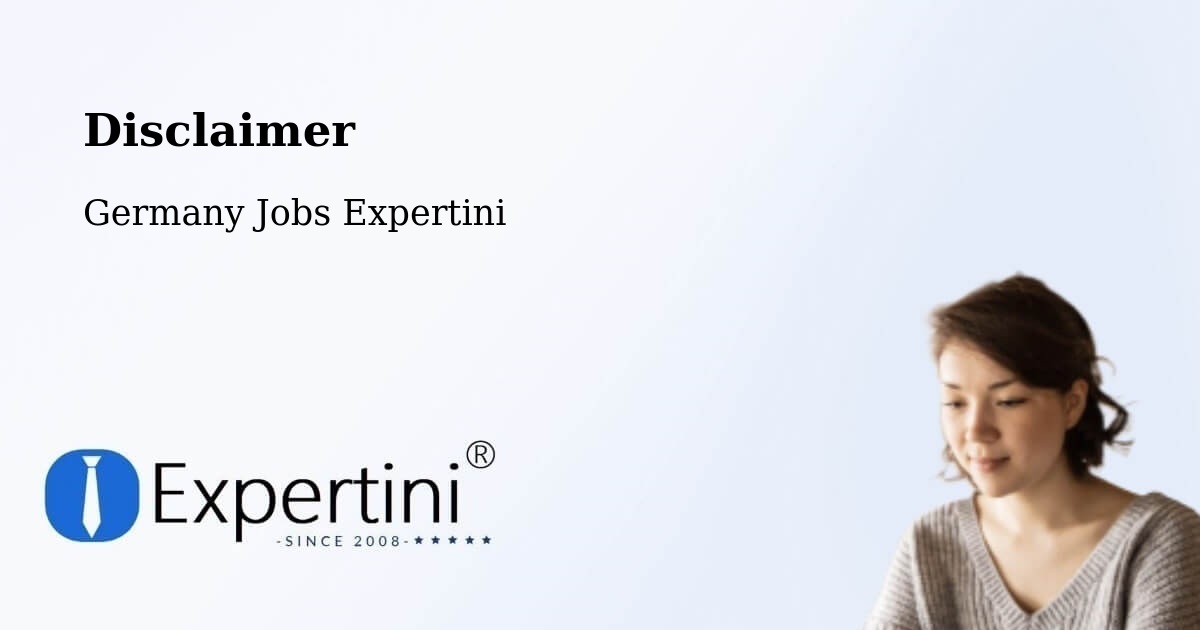 Disclaimer – Langenhagen - Germany Jobs Expertini