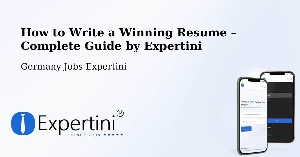 Resume Writing Guide for Job Seekers – Langenhagen - Langenhagen, Germany Jobs Expertini